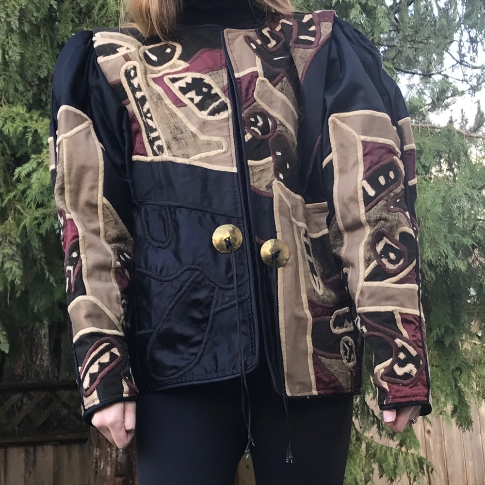 Judith Roberts vintage patchwork jacket - Picture 2 of 6